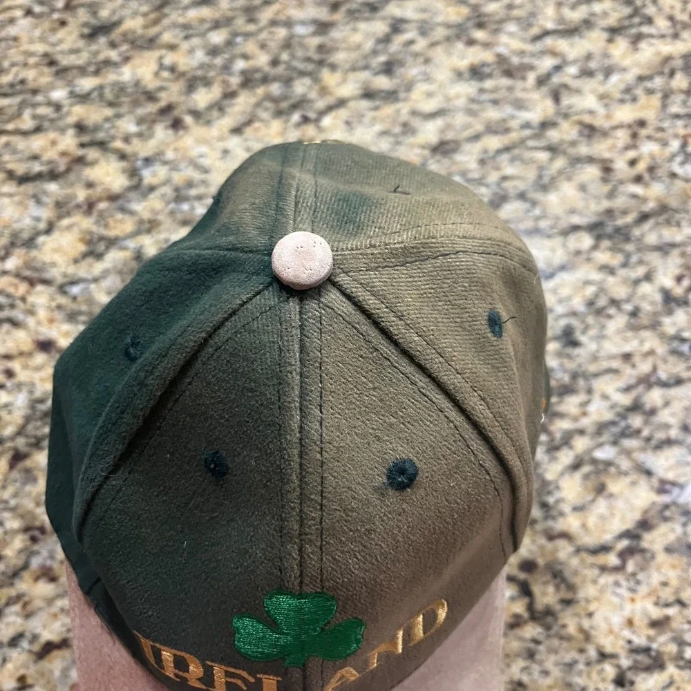 All Craft Dublin Ireland Shamrock Baseball Cap Green Tan Adjustable Hat Hat